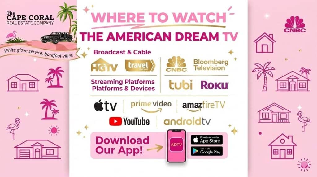 Where to watch my American Dream TV segments